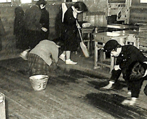 1961年教室掃除